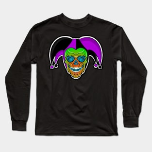 Jack-O’s Skull Jester Long Sleeve T-Shirt